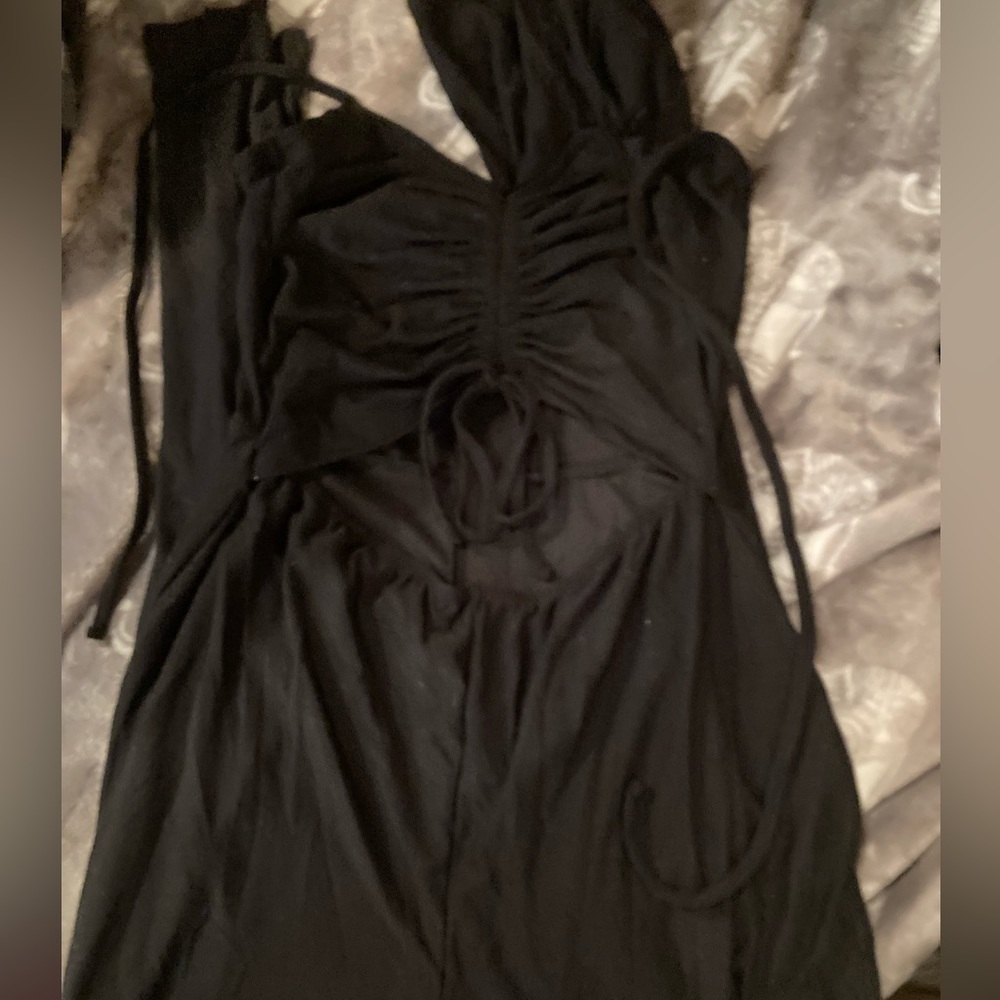 black jumpsuit